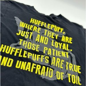 👚Hufflepuff Motto Short Sleeve Tee